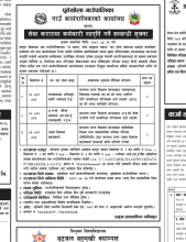 सेवा करारमा कर्मचारी पदपूर्ति गर्ने सम्बन्धी सूचना