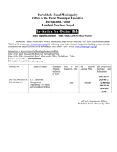 INVITATION FOR ONLINE BIDS.