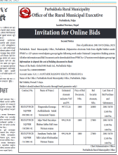 INVITATION FOR ONLINE BIDS 