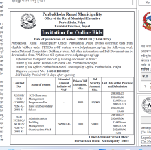 INVITATION FOR ONLINE BIDS.