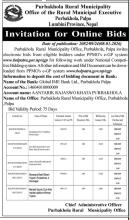 INVITATION FOR ONLINE BIDS.